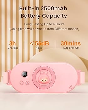 Electric Heating Pad with Massager, USB Heating Pad for Cramps Back Pain Relief.