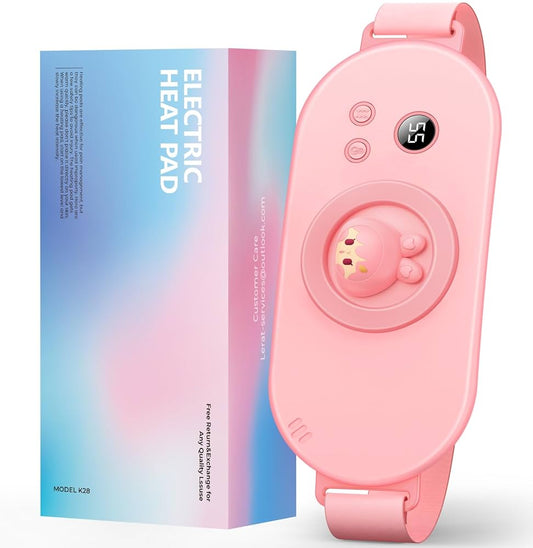 Electric Heating Pad with Massager, USB Heating Pad for Cramps Back Pain Relief.